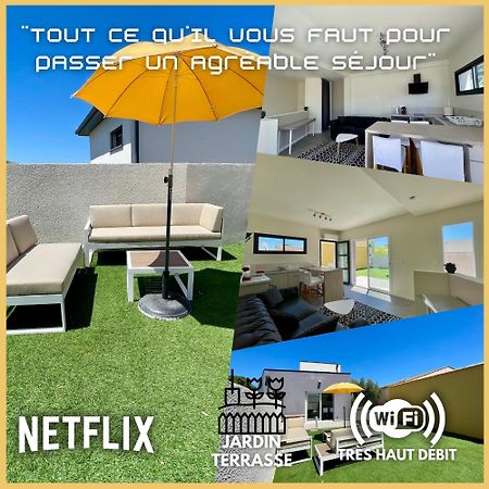 Appartement Souplex Jardin Proche Autoroute, Plages Et Attractions, Wifi - Tv, Calme Bessan Exteriér fotografie