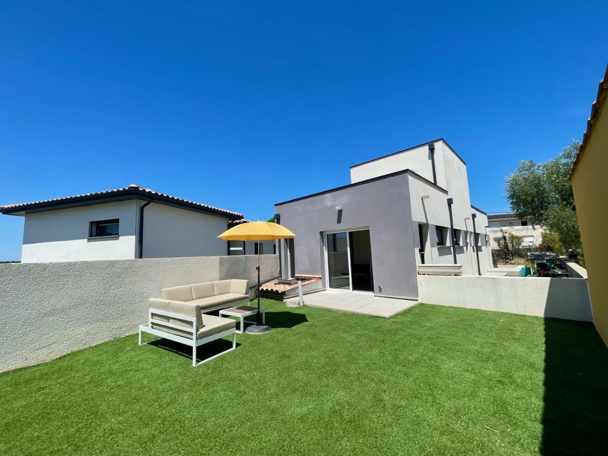 Appartement Souplex Jardin Proche Autoroute, Plages Et Attractions, Wifi - Tv, Calme Bessan Exteriér fotografie