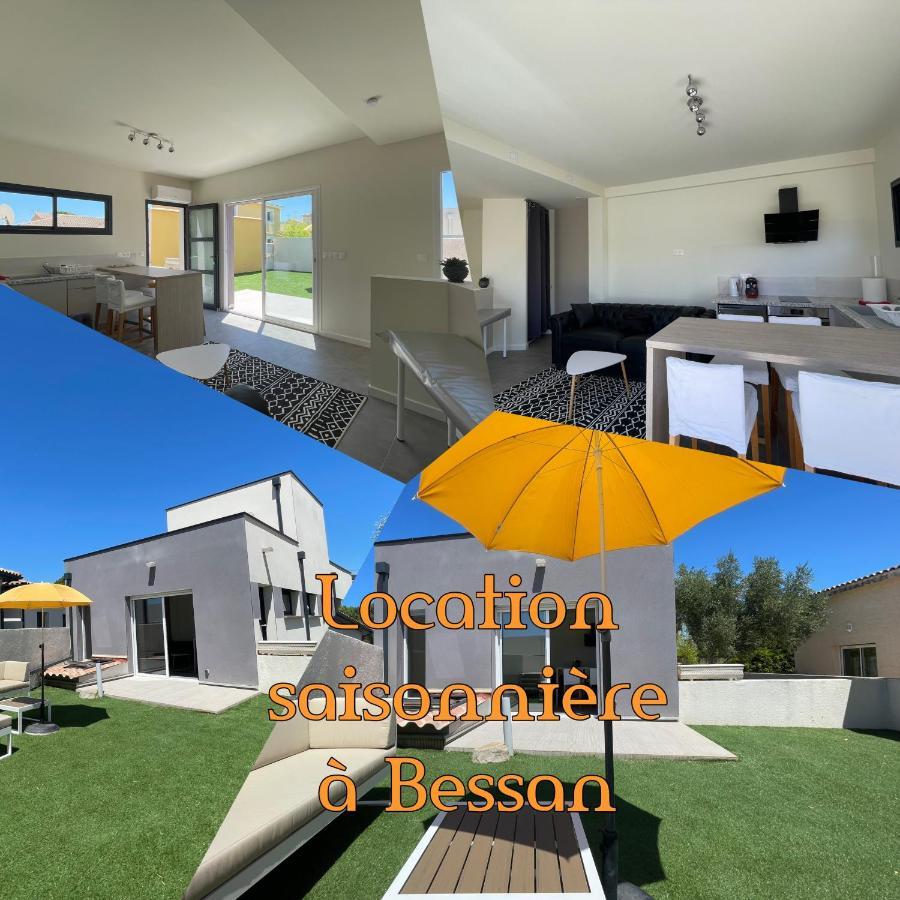 Appartement Souplex Jardin Proche Autoroute, Plages Et Attractions, Wifi - Tv, Calme Bessan Exteriér fotografie